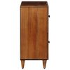 vidaXL Sideboard mit Speicher Walnuss 60 x 33 x 75 cm Massivholz Mango