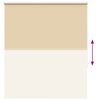vidaXL Verdunkelungsrollo Beige 135x130 cm Stoffbreite 131,6 cm