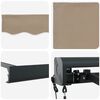 vidaXL Markise Beige 300 x 250 cm Polyester und Aluminium