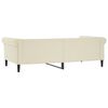 vidaXL Tagesbett Creme 100x200 cm Kunstleder