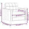 vidaXL Sofasessel Taupe 60 cm Stoff