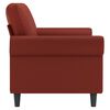 vidaXL 2-Sitzer-Sofa Weinrot 140 cm Kunstleder