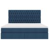 vidaXL Bett mit Stauraum und LED mit LED Blau 160 x 200 cm Polyester