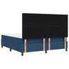 vidaXL Boxspringbett mit Matratze mit Kopfteil Blau 180 x 200 cm Stoff