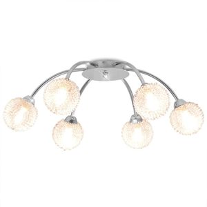 vidaXL Deckenleuchte mit 6 LED-Gl&uuml;hlampen G9 240 W