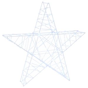vidaXL 3D-Weihnachtsstern 120 LEDs Kaltwei&szlig; 55 x 53,5 x 10 cm