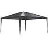 vidaXL Profi-Partyzelt 4&times;4 m Anthrazit 90 g/m&sup2;
