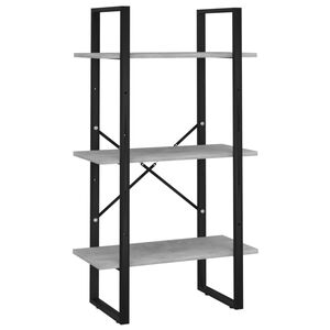 vidaXL Lagerregal Betongrau 60x30x105 cm Holzwerkstoff