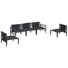 vidaXL Garten-Sofa-Set 5 pcs Anthrazit Stahl