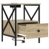 vidaXL Nachttisch Sonoma-Eiche 41,5 x 40,5 x 55 cm Holzwerkstoff