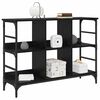 vidaXL Sideboard Schwarz Eichen-Optik 102 x 32 x 73,5 cm