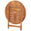 vidaXL Gartentisch Klappbar 90x75 cm Massivholz Akazie