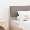 vidaXL Gepolstertes Kopfteil Taupe 80 cm Massives Kiefernholz