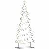 vidaXL Metall Weihnachtsbaum mit St&auml;nder Schwarz 210 cm Stahl