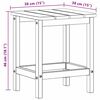 vidaXL Adirondack Beistelltisch Hellgrau 38 x 38 x 46 cm HDPE