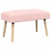 vidaXL Bank Uni Rosa 80 x 40 x 46 cm Boucl&eacute;
