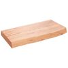 vidaXL Wandregal Hellbraun 60x30x(2-6) cm Massivholz Eiche Behandelt
