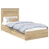 vidaXL Aufbewahrungsbett Sonoma-Eiche 75 x 190 cm Holzwerkstoff