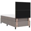 vidaXL Boxspringbett mit Matratze Taupe 100 x 200 cm Stoff