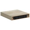 vidaXL Schwebendes Wandregal Eichefarben 23x23,5x3,8 cm MDF