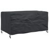 vidaXL M&ouml;belbezug Uni Schwarz 160 x 100 x 70 cm 600D