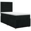 vidaXL Boxspringbett mit Matratze Schwarz 80 x 200 cm Stoff