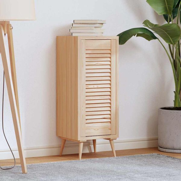 vidaXL Schrankt&uuml;r Lamellen-Design 69x29,5 cm Massivholz Kiefer