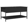 vidaXL Couchtisch Schwarz 100x50x50 cm Holzwerkstoff und Metall