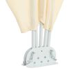 vidaXL Faltbarer Terrassen-Seitenf&auml;cher Creme 300&times;150 cm