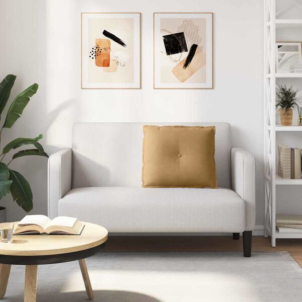 vidaXL R&uuml;ckenkissen Braun 60 x 50 cm Cordstoff