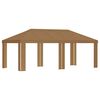 vidaXL Gazebo Abdeckung 6 x 3 m Beige Polyester 190