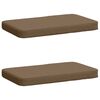 vidaXL 2-teilige Bankkissen VUGHT 2 pcs 100 % Polyester Taupe