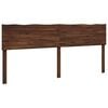 vidaXL Kopfteil mit Live Edge ROSTOCK Dunkelbraun 200 cm