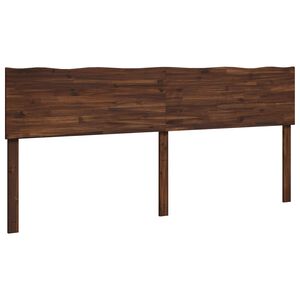 vidaXL Kopfteil mit Live Edge ROSTOCK Dunkelbraun 200 cm