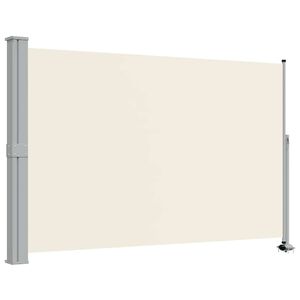 vidaXL Ausziehbare Seitenmarkise 160x300 cm Creme