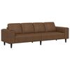 vidaXL Wohnzimmer Couch Braun 250 x 77 x 76 cm