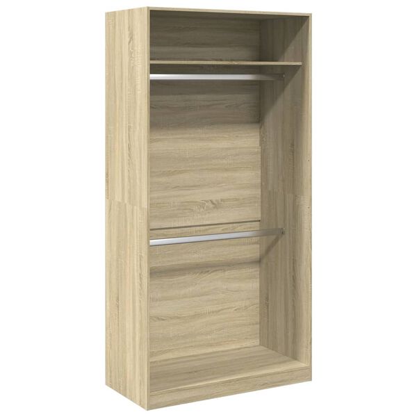 vidaXL Kleiderschrank Sonoma-Eiche 100x50x200 cm Holzwerkstoff