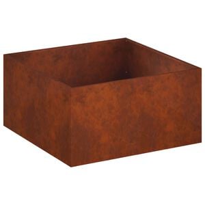 vidaXL Garten-Pflanzgef&auml;&szlig; Rostoptik 80 x 80 x 40 cm Wetterfeststahl