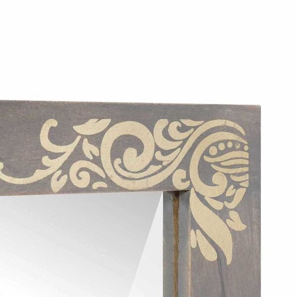 vidaXL Badezimmer Spiegel mit Spiegel Grau 70 x 50 x 2,5 cm