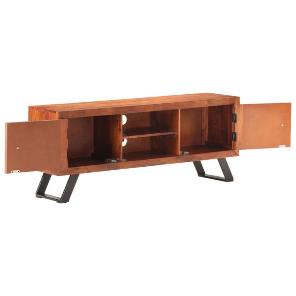 vidaXL TV-Schrank 122x30x49 cm Massivholz Akazie