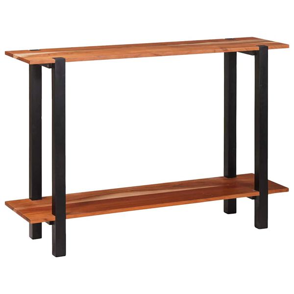 vidaXL Konsolentisch mit Regal Braun und Schwarz 110 x 30 x 75 cm