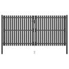 vidaXL Gartentor aus Stahl 400 x 175 cm Anthrazit