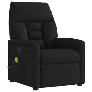 vidaXL Massagesessel Schwarz Mikrofasergewebe
