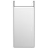 vidaXL T&uuml;rspiegel Schwarz 40x80 cm Glas und Aluminium