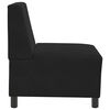 vidaXL | Modulares Armfreies Sofa | Schwarz 55 x 74 x 82 cm Samt