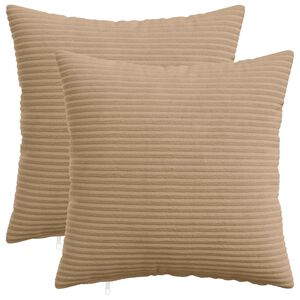 vidaXL Kissenbezug 2 pcs HEERLEN Braun 30 x 30 cm Cord