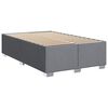 vidaXL Boxspringbett mit Matratze Hellgrau 120x190 cm Stoff
