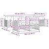vidaXL Outdoor-Sofagarnitur mit Kissen 7 pcs Nat&uuml;rlich und Hellgrau
