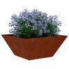 vidaXL Garten-Pflanzgef&auml;&szlig; 5 pcs Rostig 35 x 35 x 15 cm Wetterfeststahl