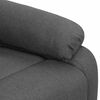 vidaXL Massagesessel mit Aufstehhilfe Dunkelgrau Stoff